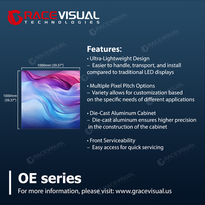 Front Service LED Display 23,5kg Панель с несколькими пикселями, с высокой яркостью IP65/IP54