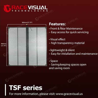 Серия TSF — передовое визуальное решение, разработанное для отображения контента высокого разрешения с исключительной прозрачностью (70–95%).