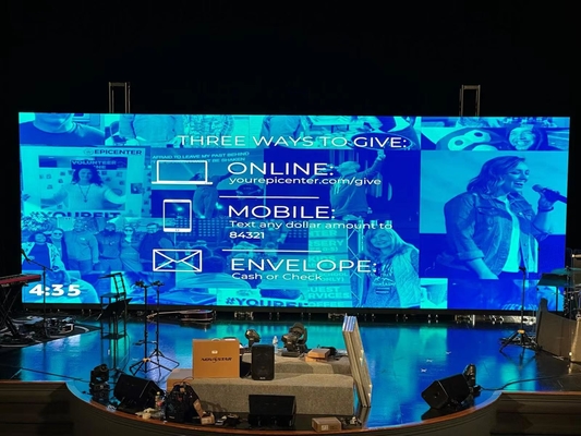 Внутренний полноцветный светодиодный экран P1.25/1.538/1.86/2.5 мм SMD Stage Video Wall 640 мм x 480 мм