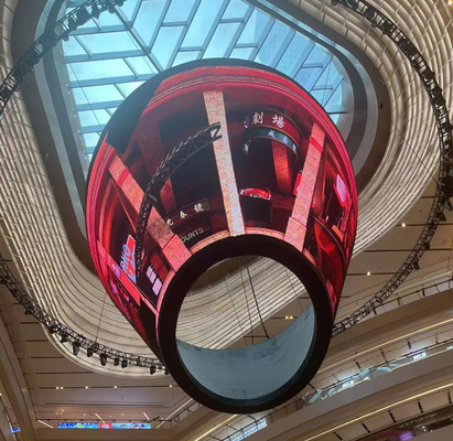 Настраиваемые P4 Curved LED Video Wall Внутренние привлекательные рекламные светодиодные экраны
