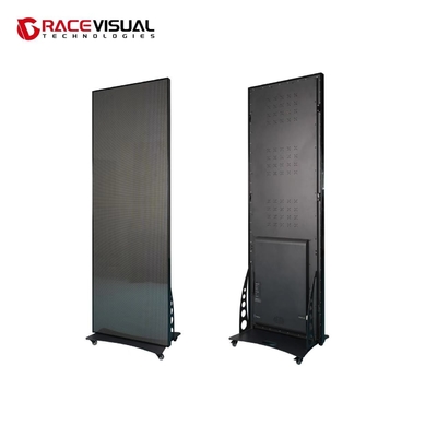 IP серия P1.86, P2.5mm l-Poster 640x 1920mm, 3840Hz высокая частота обновления, Wi-Fi управление, Внутренний светодиодный экран с колесной базой