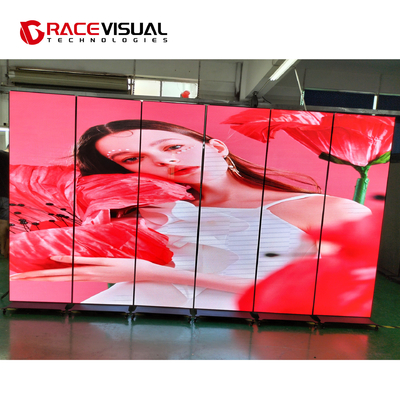 IP-серия Indoor 640mmx1920mm Indoor LED Display Poster с колесной базой, индивидуальное использование или каскадное использование