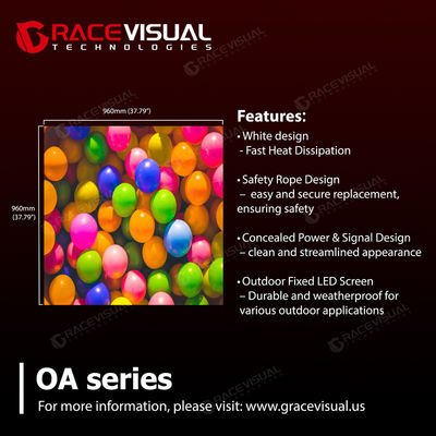 Профессиональная 5,7 мм наружная светодиодная дисплейная система - IP66 сертифицированная технология противовоздушной защиты с прочной прочностью и высокой яркостью визуальной производительности для требовательных условий