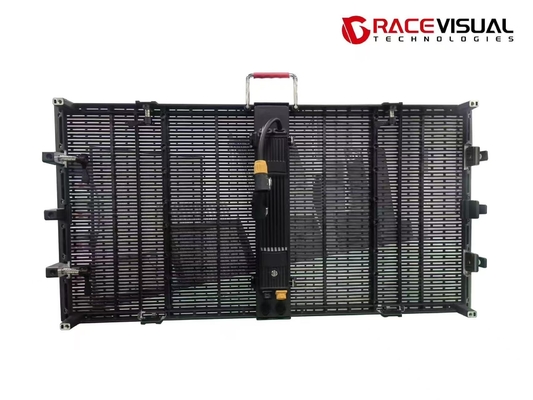 P3.9-7.8mm Прозрачный наружный арендный светодиодный дисплей 1Mx0.5M 7680Hz Скорость обновления 5000nits Яркость