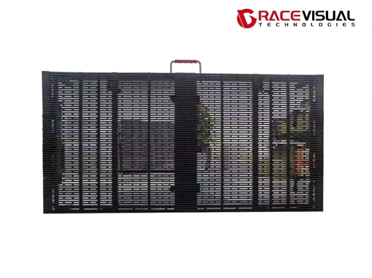 P3.9-7.8mm Прозрачный наружный арендный светодиодный дисплей 1Mx0.5M 7680Hz Скорость обновления 5000nits Яркость