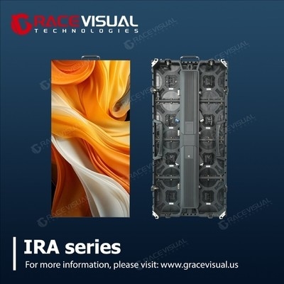 Дисплей IRA Series P3.91 Indoor Rental LED Display, предназначенный для сцен и мероприятий, имеет цветный экран размером 500 × 1000 мм с высокой частотой обновления 7680 Гц для кристально чистых изображений без мерцания.
