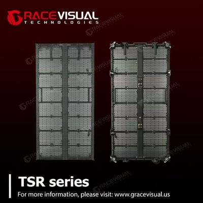 Прозрачный арендованный светодиодный экран серии TS-R P3.9-7.8 для использования на открытых сценах
