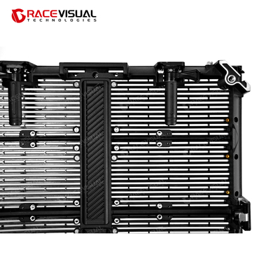 Прозрачный арендный светодиодный дисплей серии TSR P3.9-7.8 с частотой 7680 Hz и 5000 нит для аренды бизнеса или мероприятий.