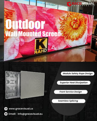 Профессиональная наружная светодиодная дисплейная система серии OE P3.9 - дизайн передней службы с защитой IP65, соотношение высокой контрастности 4000: 1 и легкая установка для приложений бесшовного сплайсинга